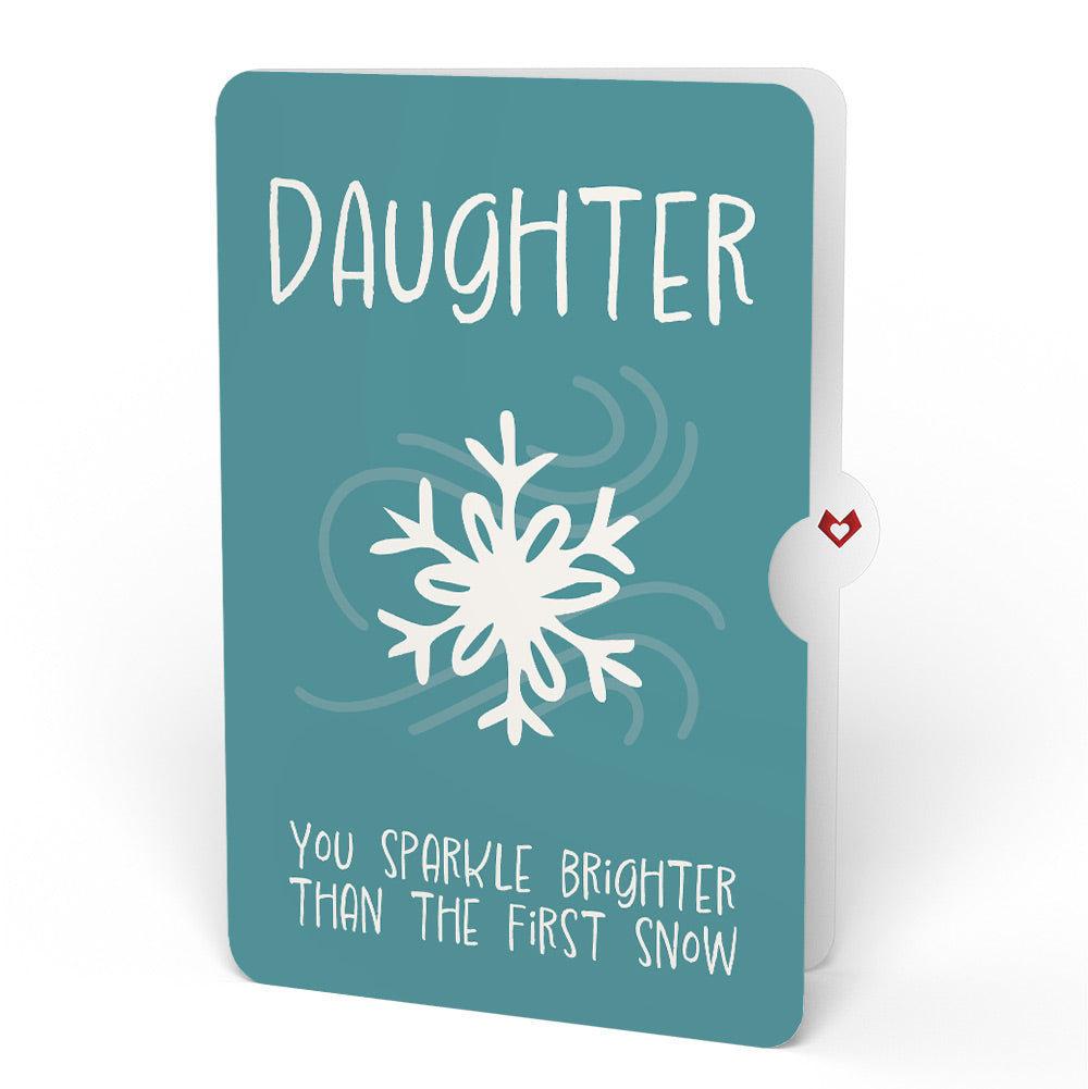 Winter Chickadee HeartFelt Charm Card™ and Sentiment Set for Daughter