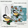 Winter Chickadee HeartFelt Charm Card™ and Snowflake Christmas Sentiment Set for Mom