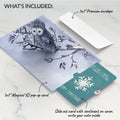 Snowy Owl Christmas Pop-Up Card and Snowflake Sentiment Set