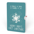 Snowfall's Hush First Christmas Pop-Up Card and Snowflake Sentiment Set for Baby