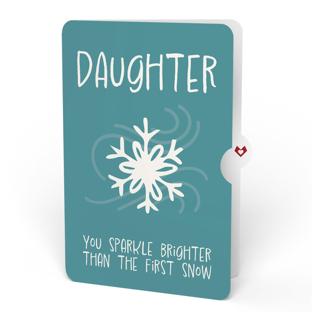 Snowfall's Hush Winter Pop-Up Card and Sentiment Set for Daughter