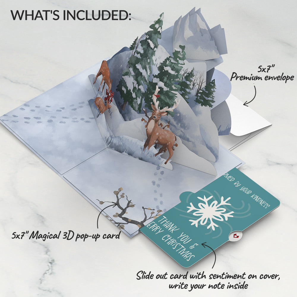Snowfall's Hush Christmas Pop-Up Card and Snowflake Kindness Sentiment Set
