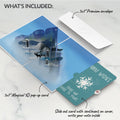 Winter Borealis Scene Pop-Up Card and Snowflake Holiday Sentiment Set
