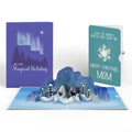 Winter Borealis Scene Pop-Up Card and Sentiment Set for Mom