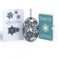 Let It Snow Snowflakes Winter Suncatcher Card and Sentiment Set for Daughter