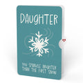 Let It Snow Snowflakes Winter Suncatcher Card and Sentiment Set for Daughter