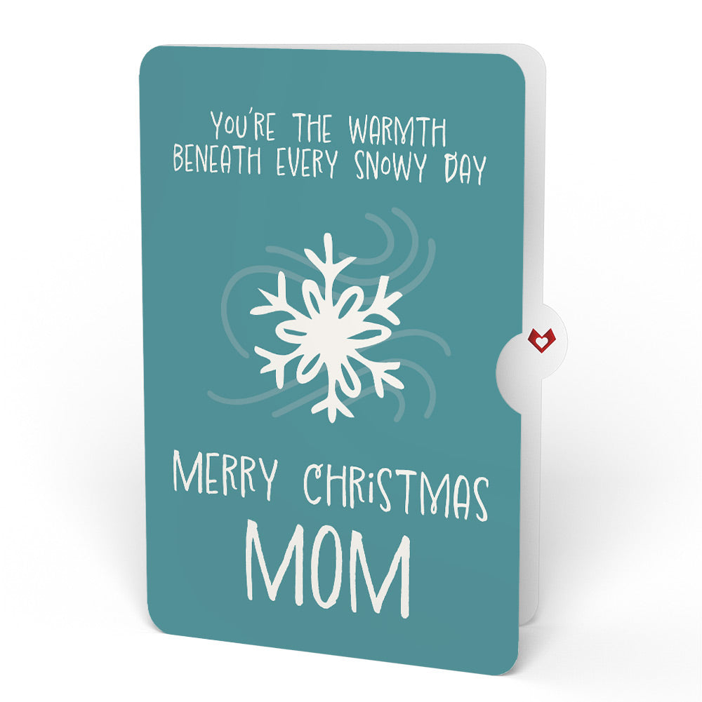 Let It Snow Snowflakes Christmas Suncatcher Card and Sentiment Set for Mom