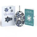 Let It Snow Snowflakes Christmas Suncatcher Card and Sentiment Set for Teacher