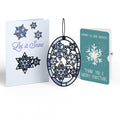 Let It Snow Snowflakes Suncatcher Card and Kindness Christmas Sentiment Set