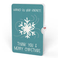 Let It Snow Snowflakes Suncatcher Card and Kindness Christmas Sentiment Set