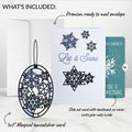 Let It Snow Snowflakes Suncatcher Card and Kindness Christmas Sentiment Set