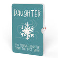 Night Sky Santa Sleigh Winter Pop-Up Card and Sentiment Set for Daughter