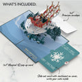 Night Sky Santa Sleigh Christmas Pop-Up Card and Sentiment Set