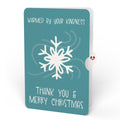Magic of Christmas Santa's Sleigh Light-Up Pop-Up Card and Snowflake Kindness Sentiment Set
