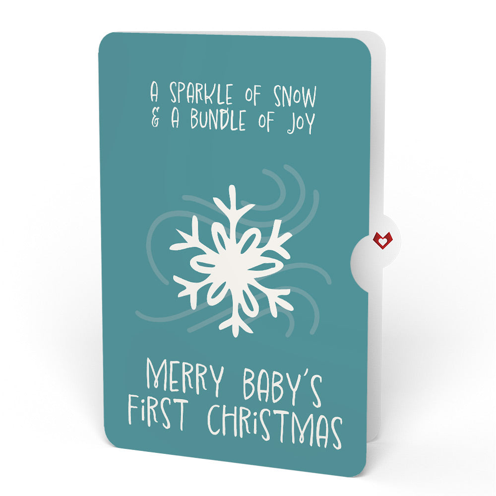 Winter Chickadees Pop-Up Card and Sentiment Set for Baby