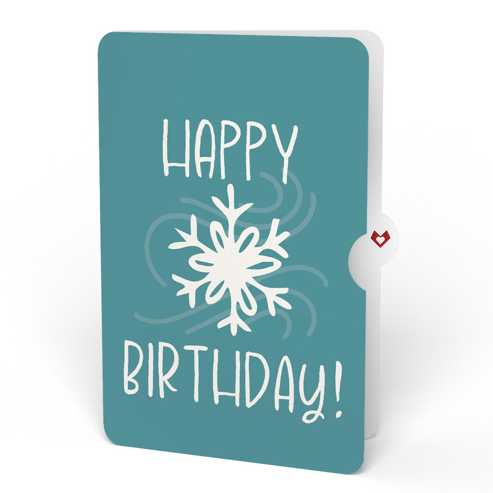 Winter Starlight Suncatcher Bouquet and Snowflake Birthday Sentiment Set