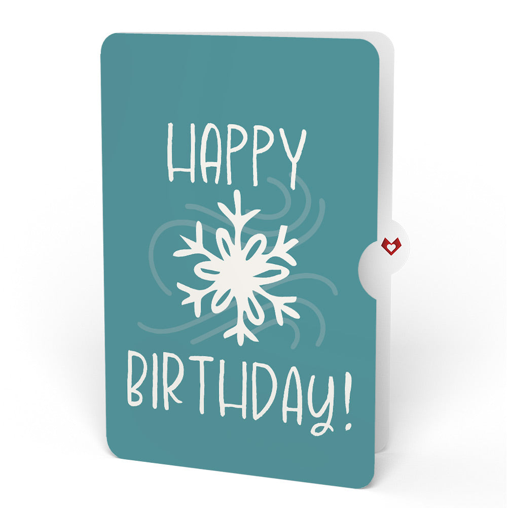 Snowfall's Hush Birthday Pop-Up Card and Snowflake Sentiment Set