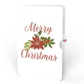 Stained Glass Winter Cardinal Pop-Up Gift and Poinsettia Christmas Sentiment Set