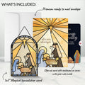 All Is Calm Nativity Christmas Suncatcher Card and Blessings & Serenity Sentiment Set