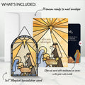 All Is Calm Nativity Christmas Suncatcher Card and Sentiment Set for Son