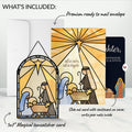 All Is Calm Nativity Christmas Suncatcher Card and Sentiment Set for Daughter