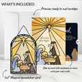 All Is Calm Nativity Christmas Suncatcher Card and Sentiment Set for Dad
