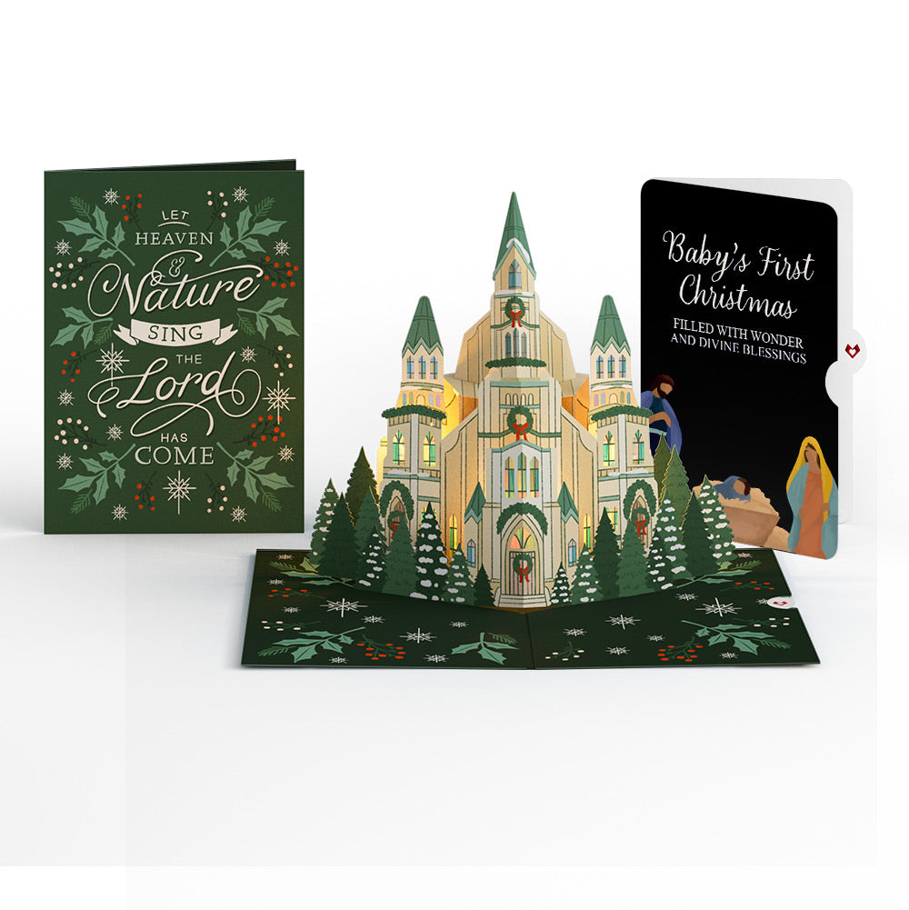 Let Heaven & Nature Sing Christmas Music and Lights Pop-Up Card and Sentiment Set for Baby