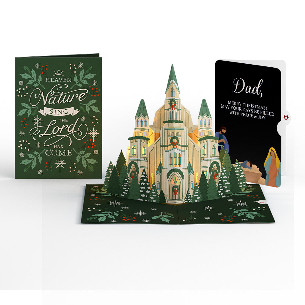 Let Heaven & Nature Sing Christmas Music and Lights Pop-Up Card and Sentiment Set for Dad