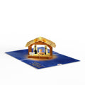 A Child is Born Nativity Christmas Light-Up Pop-Up Card and Sentiment Set for Dad