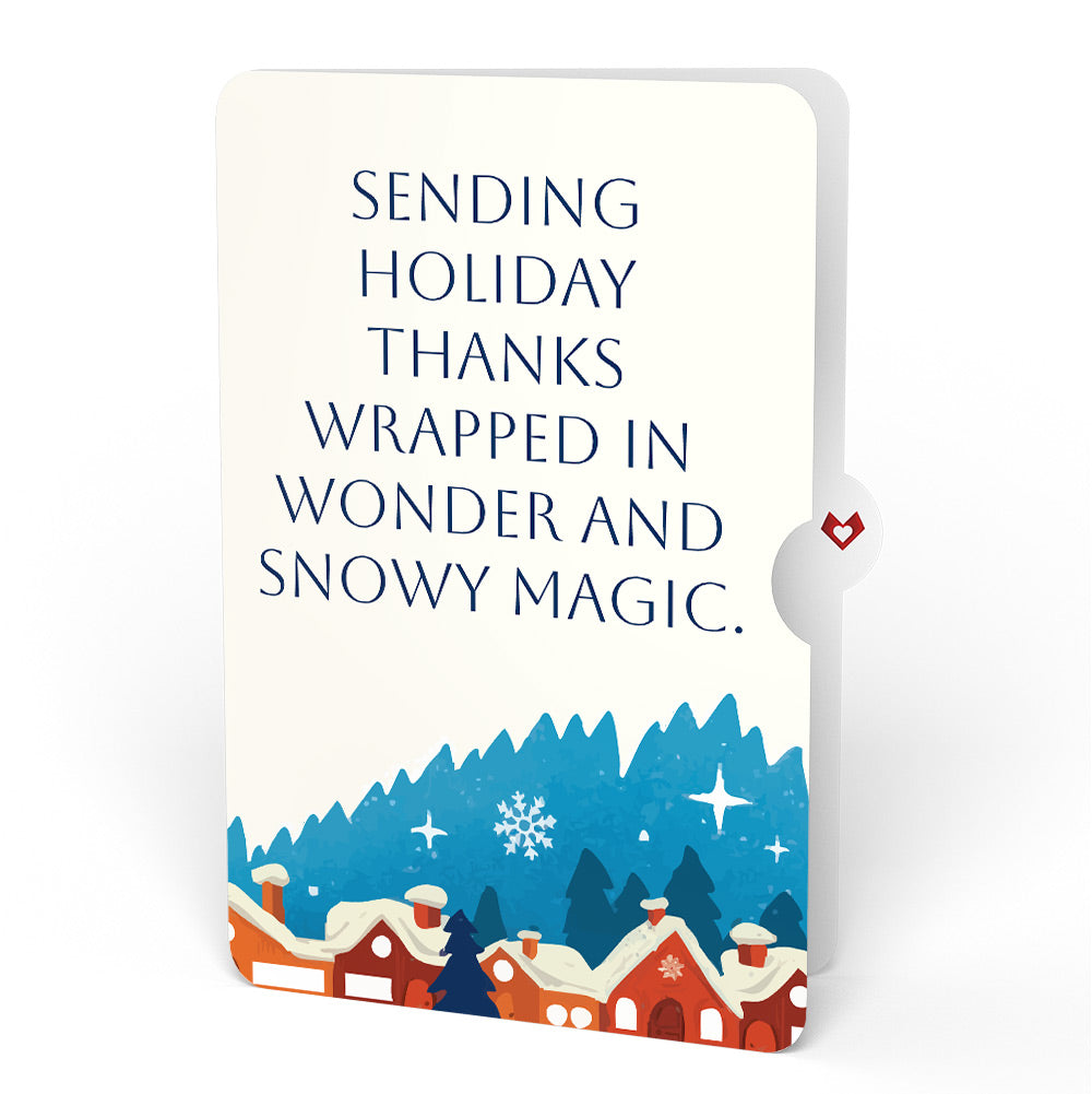 Night Sky Santa Sleigh Thank You Pop-Up Card and Snowy Magic Sentiment Set