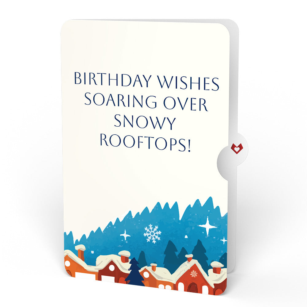 Season of Light Winter Village Light-Up Pop-Up Card and Birthday Sentiment Set