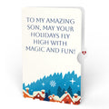 Season of Light Winter Village Light-Up Pop-Up Card and Christmas Sentiment Set for Son