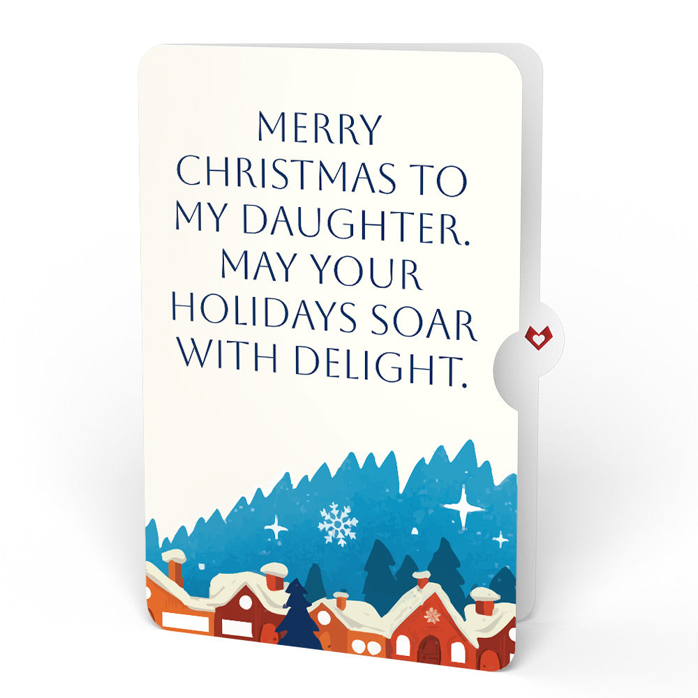 Season of Light Winter Village Light-Up Pop-Up Card and Christmas Sentiment Set for Daughter