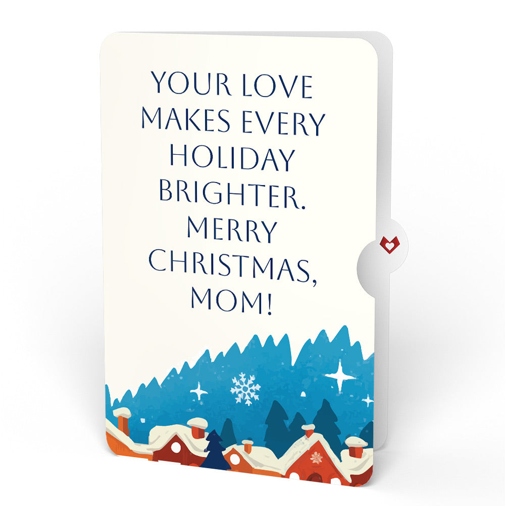 Season of Light Winter Village Light-Up Pop-Up Card and Christmas Sentiment Set for Mom