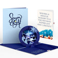 Season of Light Winter Village Light-Up Pop-Up Card and Christmas Sentiment Set for Teacher