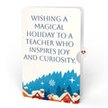 Season of Light Winter Village Light-Up Pop-Up Card and Christmas Sentiment Set for Teacher