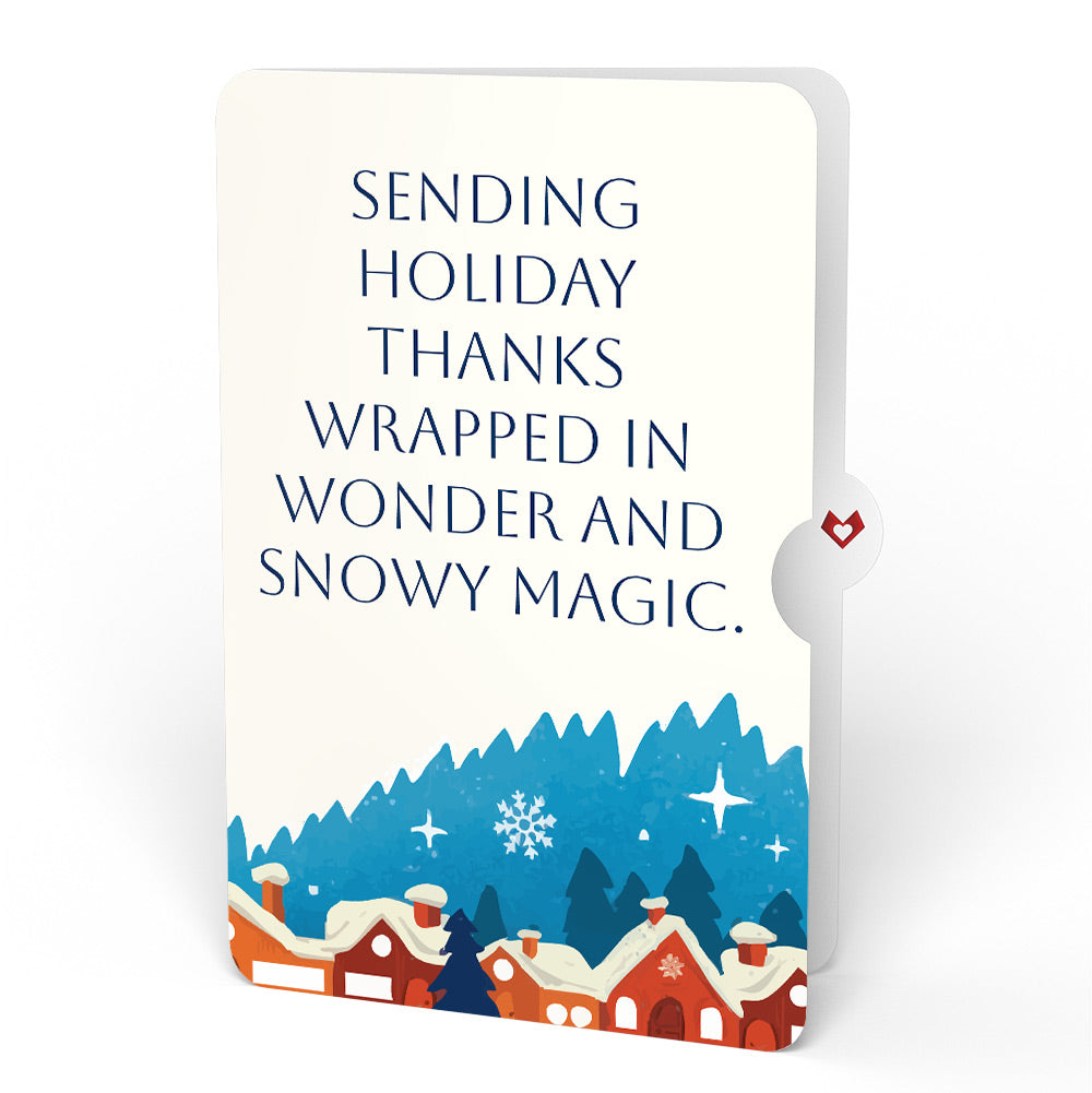 Season of Light Winter Village Light-Up Pop-Up Card and Snowy Magic Thank You Sentiment Set