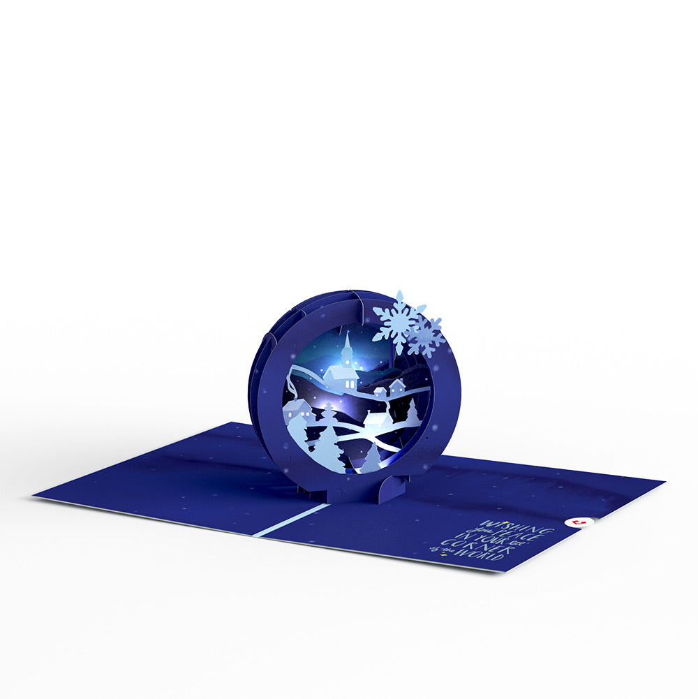 Season of Light Winter Village Light-Up Pop-Up Card and Snowy Magic Thank You Sentiment Set