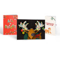 All Is Bright Holiday Reindeer Light-Up Pop-Up Card and Hungry Cat Sentiment Set