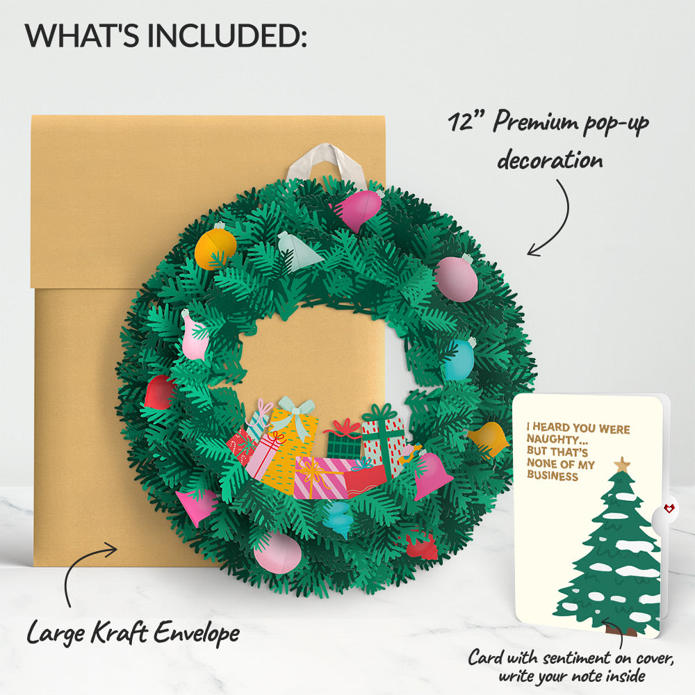 Christmas Joy Wreath and Funny Tree Sentiment Set