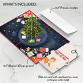 Festive Christmas Tree Pop-Up Card and Hungry Cat Sentiment Set