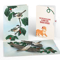 Winter Chickadees Pop-Up Card and Funny Cat Christmas Sentiment Set