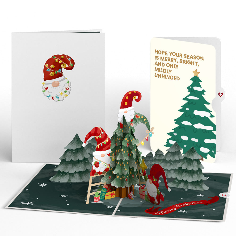 Christmas Gnomes Pop-Up Card and Blessing Tree Sentiment Set