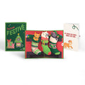 Christmas Cat Stockings Pop-Up Card and Hungry Sentiment Set
