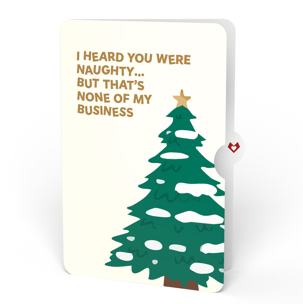 Santa Decorating a Christmas Tree Pop-Up Card and Funny Sentiment Set