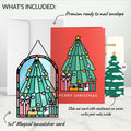 Merry Christmas Tree Suncatcher Card and Funny Sentiment Set
