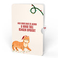 Merry Christmas Tree Suncatcher Card and Funny Cat Sentiment Set