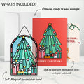 Merry Christmas Tree Suncatcher Card and Hungry Cat Sentiment Set