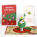 Meowy Cat-mess Christmas Pop-Up Card and Sentiment Set for Son