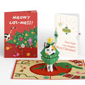 Meowy Cat-mess Christmas Pop-Up Card and Sentiment Set for Daughter